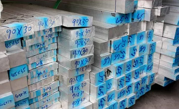 Polished Aluminium Square Bar , 6063 Aluminium Solid Rectangular Bar