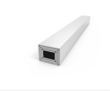 Mill Finish Aluminium Square Tube , 6061 1mm Aluminium Square Box Section Tube