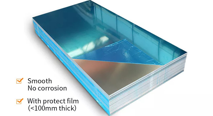 JIS 1050 Mirror Aluminum Alloy Sheet 1000mm For Airplanes